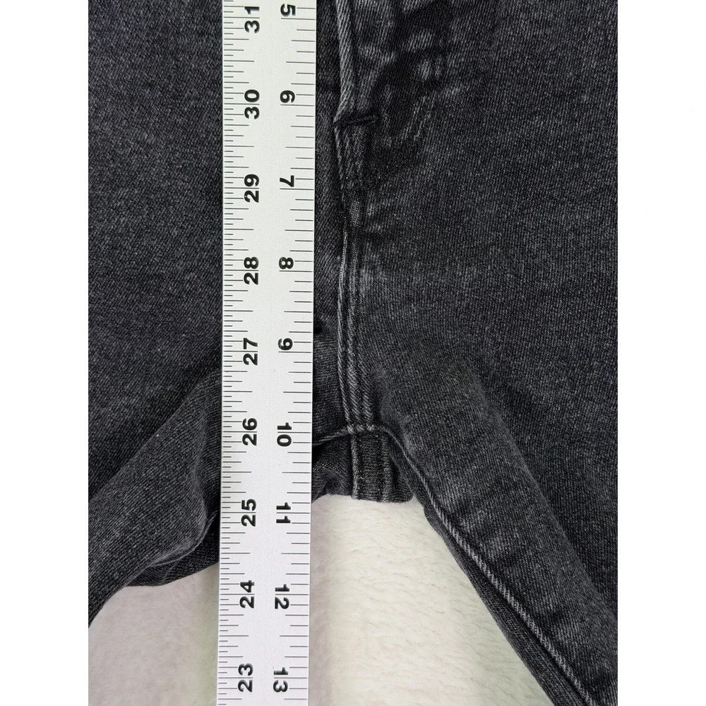 Good American Jeans Womens 8/28 Black Denim High Rise Good Legs Skinny Ripped - Picture 4 of 9